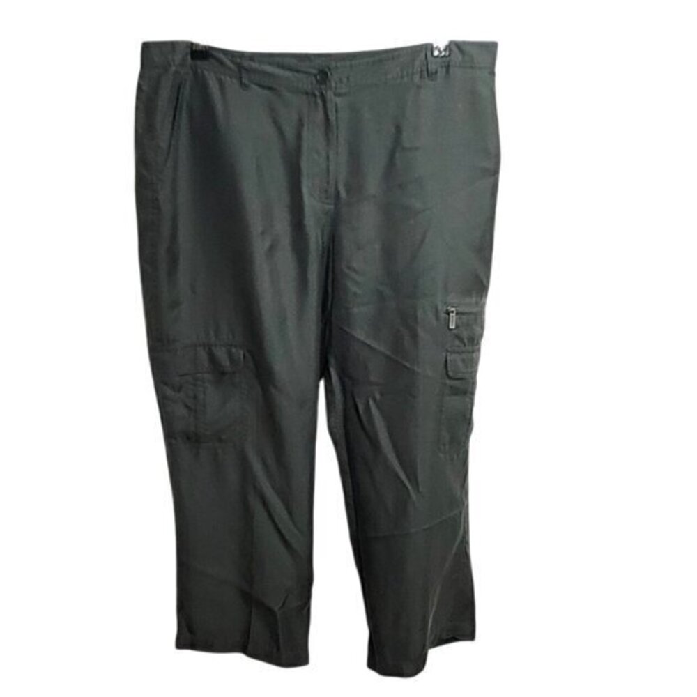Calvin Klein Silk Pants Green 14 - Picture 7 of 7